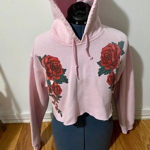 Forever 21 crop top hoodie